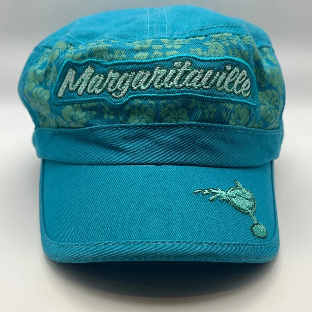 Margaritaville Floral Hat With Embroidered Margarita Glass